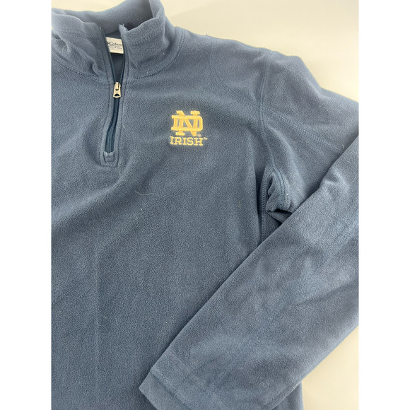 Columbia Fleece Notre Dame Sweatshirt Womens Medium Blue Pullover Sportswear - Picture 2 of 7